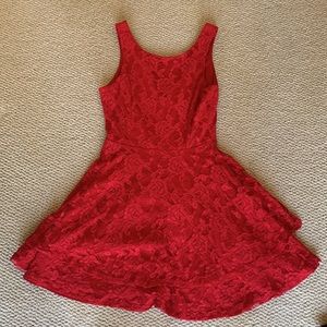 Speechless Red Floral Mini Dress